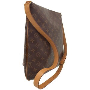 Louis Vuitton Monogram Bag Shoulder Brown Musette Leather